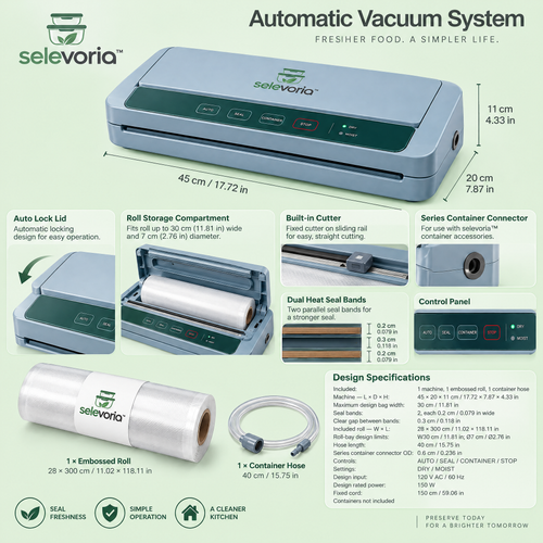 selevoria™ Automatic Food Vacuum Sealer System — view 2