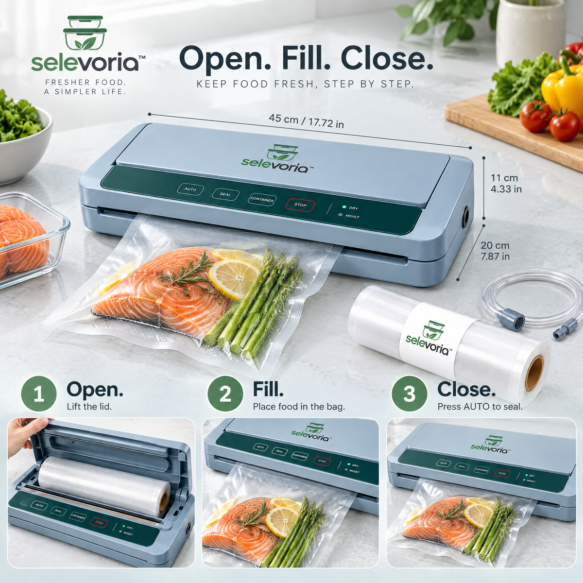 selevoria™ Automatic Food Vacuum Sealer System — view 8