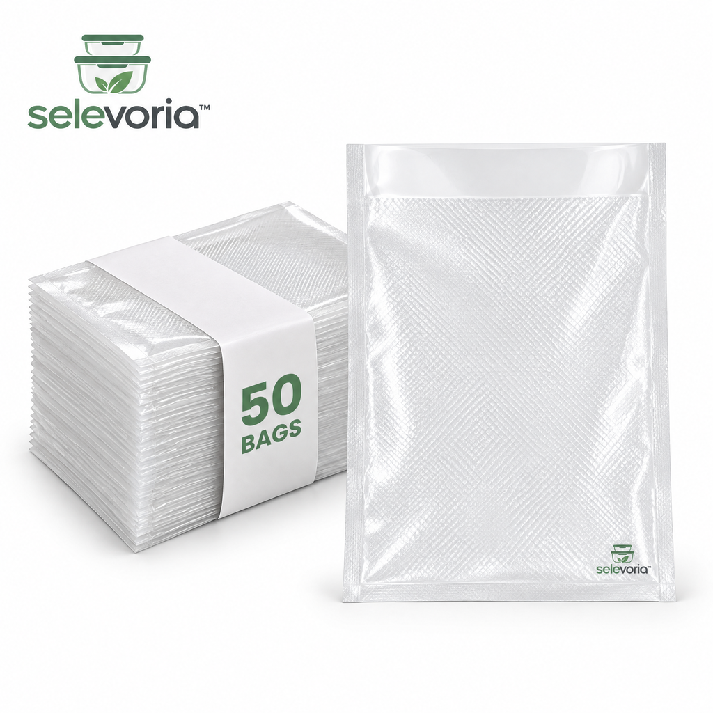 selevoria™ Embossed Vacuum Sealer Bags — white background