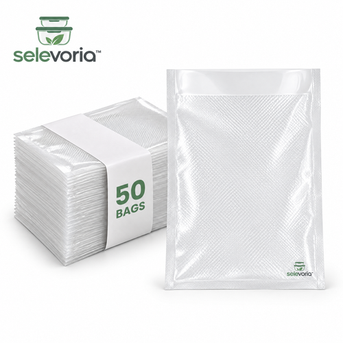 selevoria™ Embossed Vacuum Sealer Bags — white background