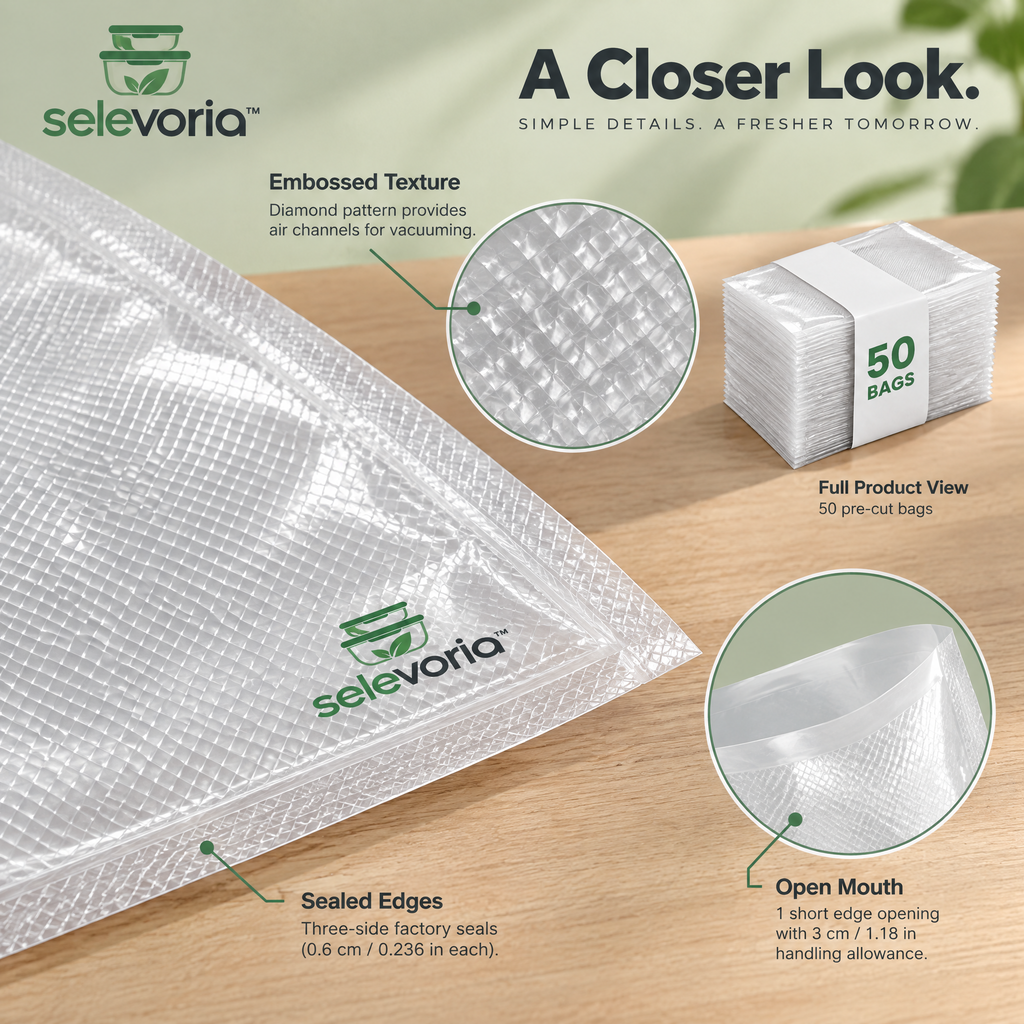 selevoria™ Embossed Vacuum Sealer Bags — view 6