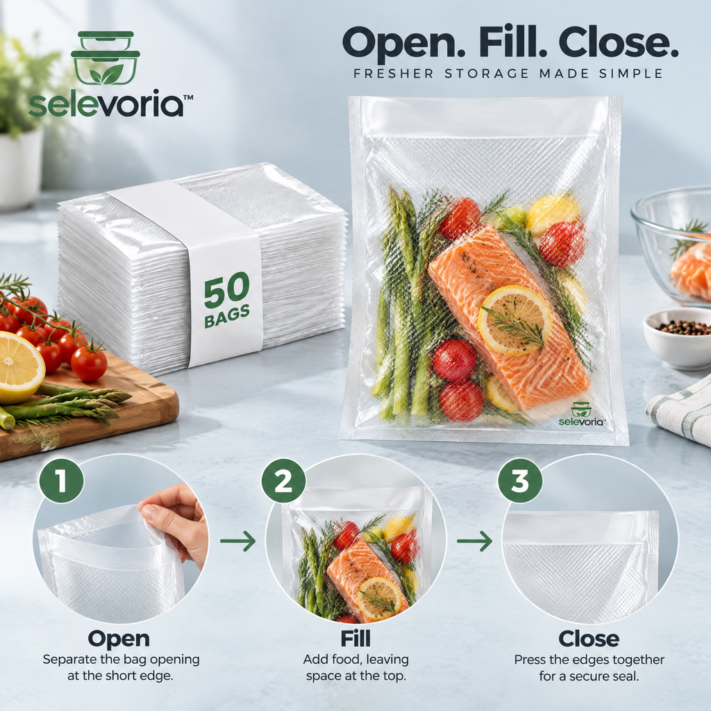 selevoria™ Embossed Vacuum Sealer Bags — view 8