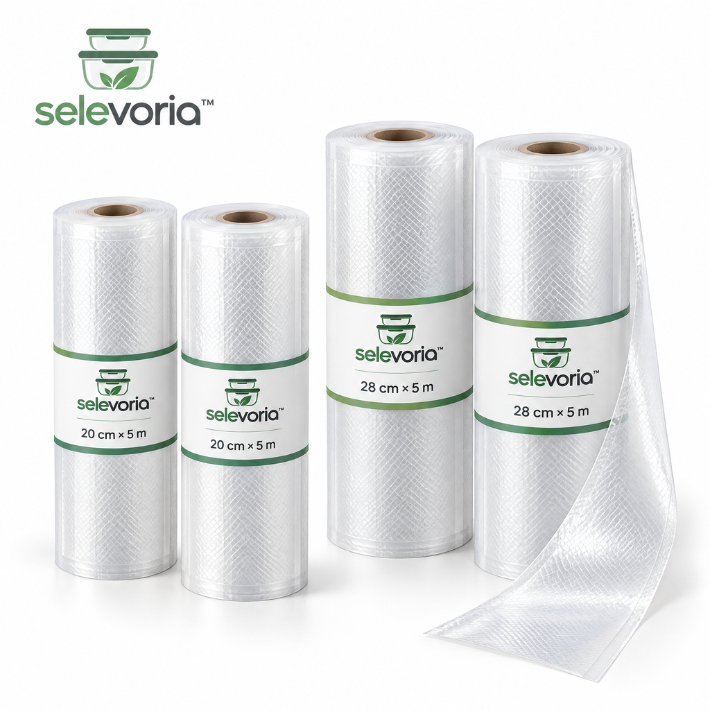 selevoria™ Food Vacuum Sealer Roll Set — white background