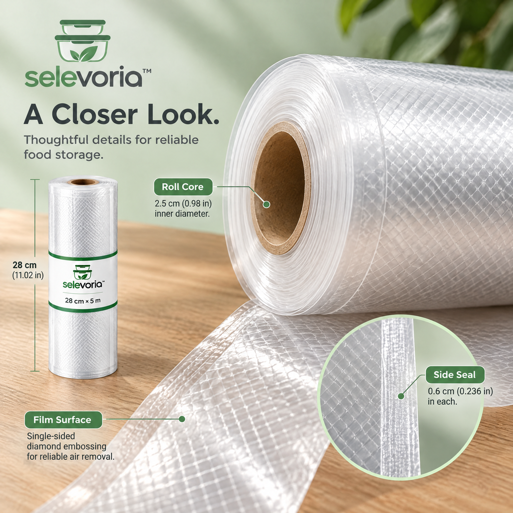 selevoria™ Food Vacuum Sealer Roll Set — view 6