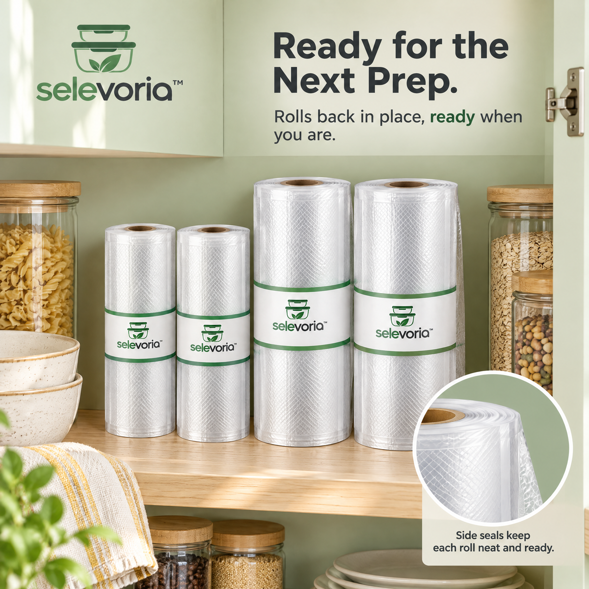 selevoria™ Food Vacuum Sealer Roll Set — view 10