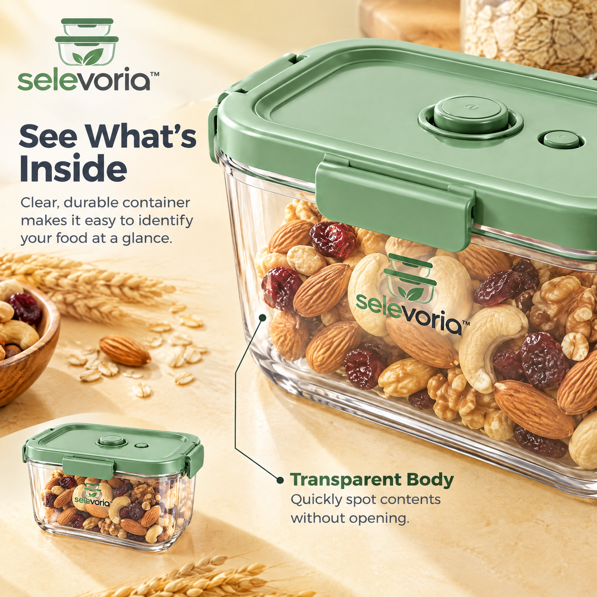 selevoria™ Reusable Vacuum Food Storage Container Set — view 4