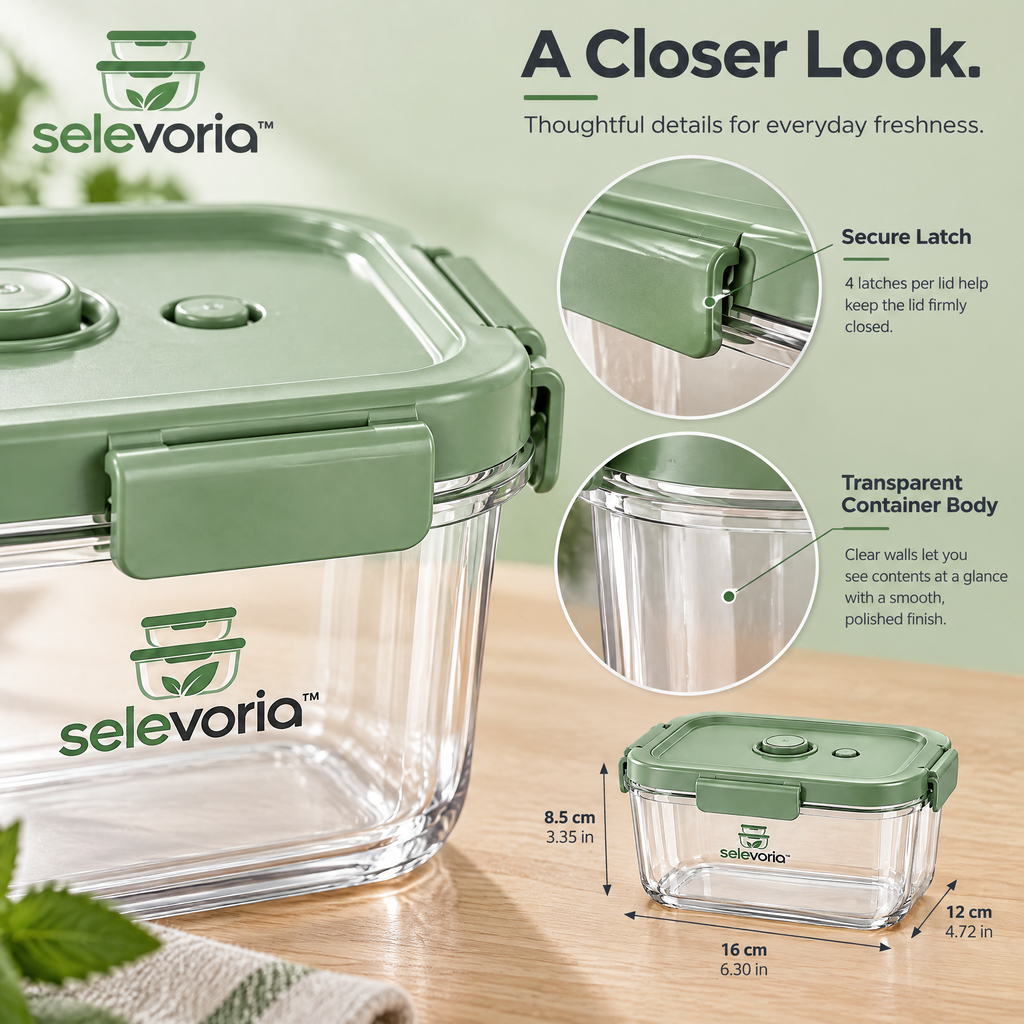 selevoria™ Reusable Vacuum Food Storage Container Set — view 6