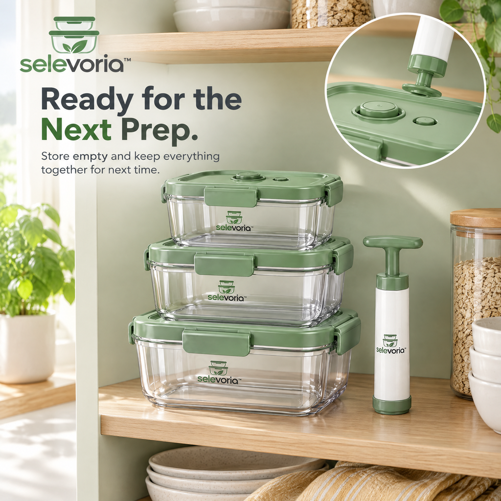 selevoria™ Reusable Vacuum Food Storage Container Set — view 10