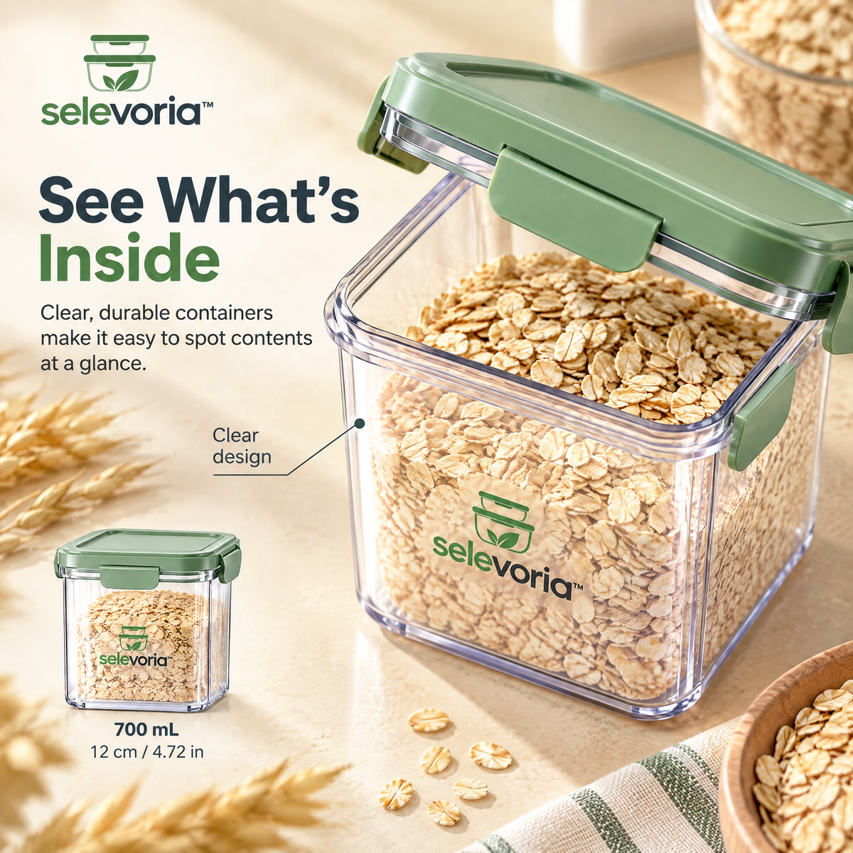 selevoria™ Modular Airtight Food Storage Container Set — view 4