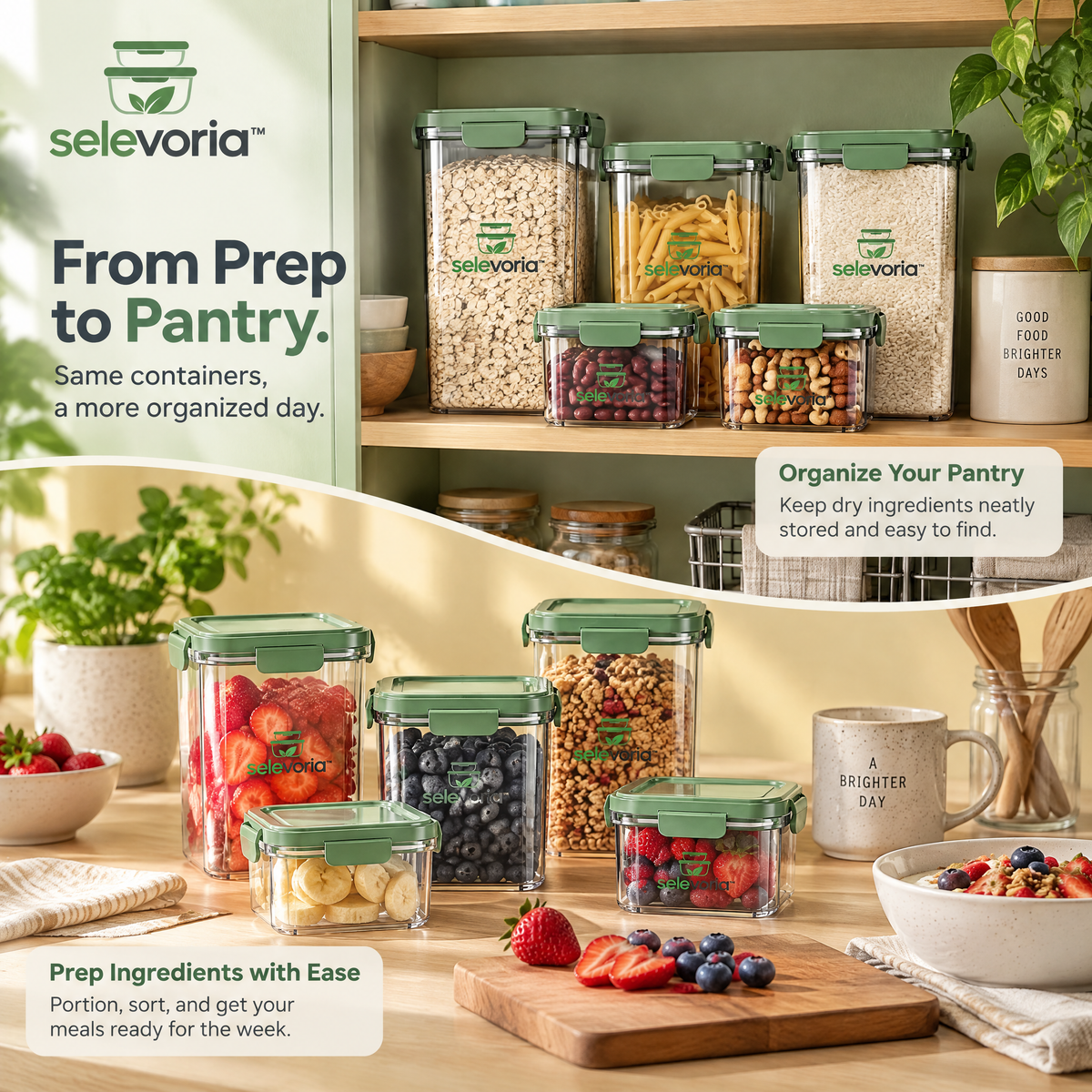 selevoria™ Modular Airtight Food Storage Container Set — view 7