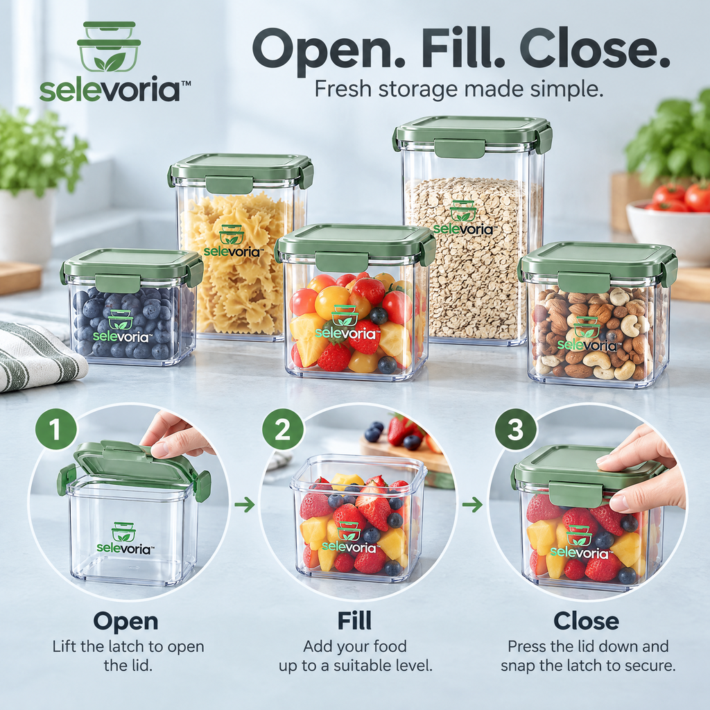 selevoria™ Modular Airtight Food Storage Container Set — view 8