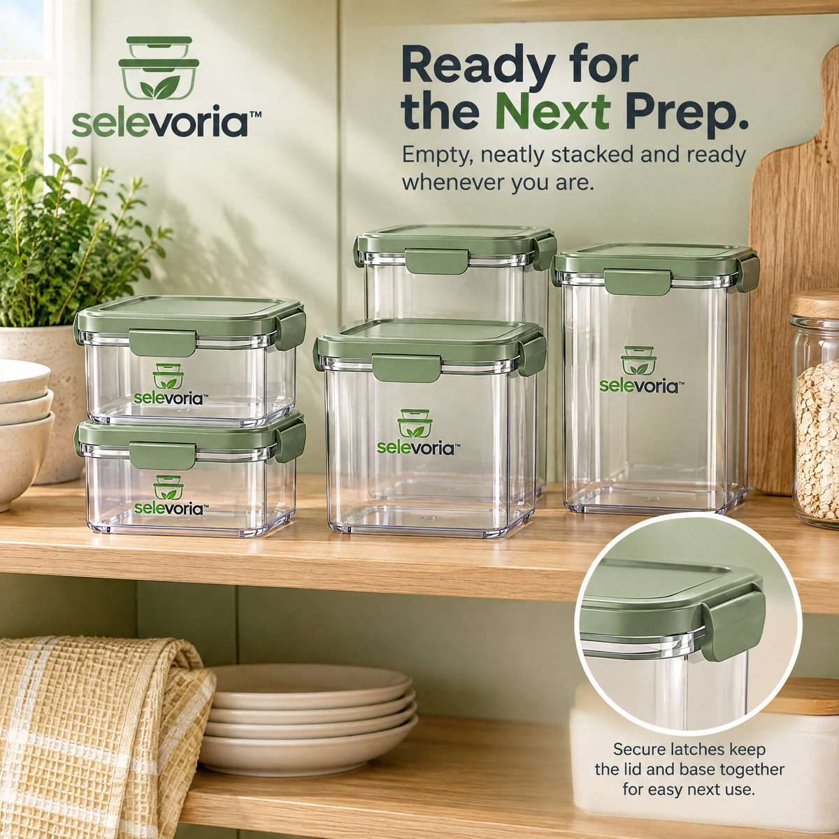 selevoria™ Modular Airtight Food Storage Container Set — view 10