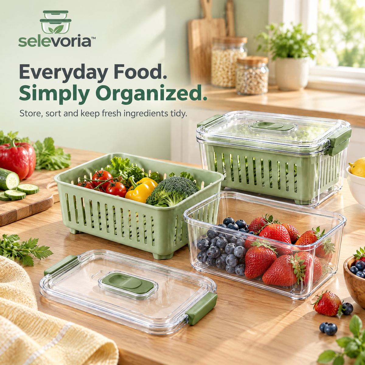 selevoria™ Fresh Produce Storage Container Set — view 3
