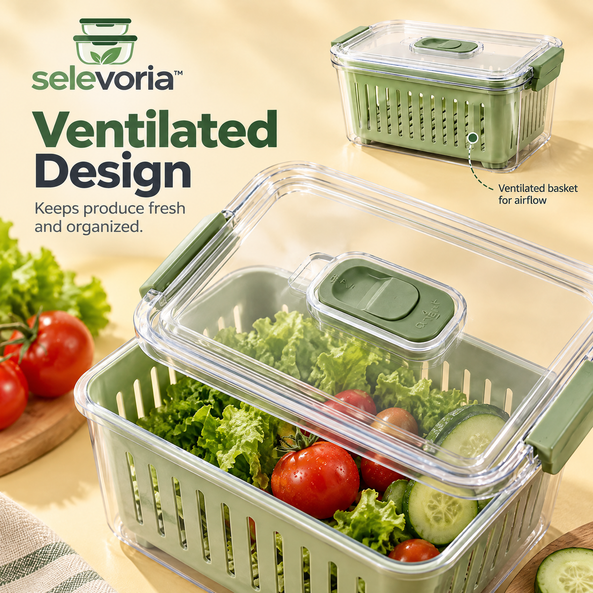 selevoria™ Fresh Produce Storage Container Set — view 4