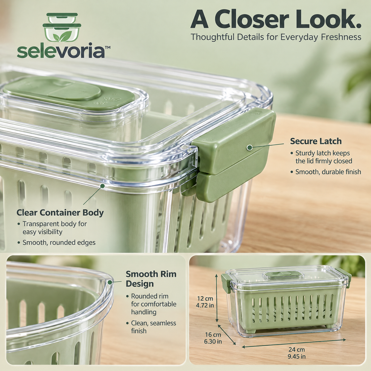 selevoria™ Fresh Produce Storage Container Set — view 6