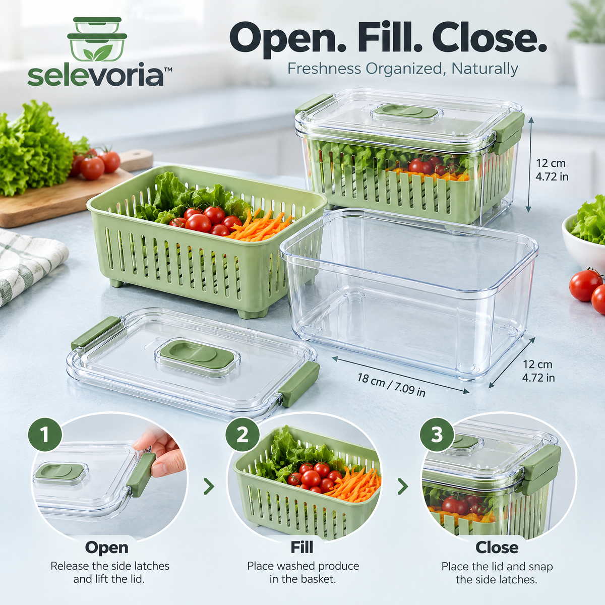 selevoria™ Fresh Produce Storage Container Set — view 8