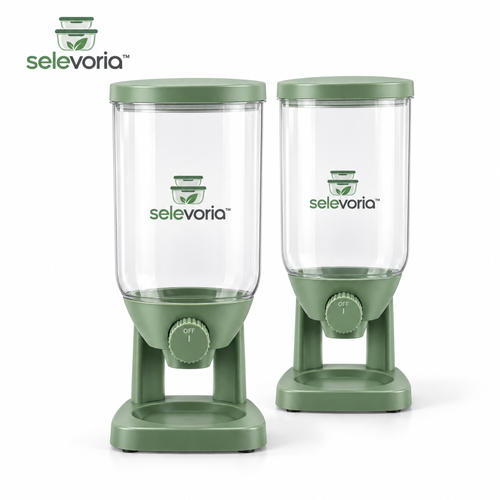 selevoria™ Airtight Dry Food Dispenser Set — white background