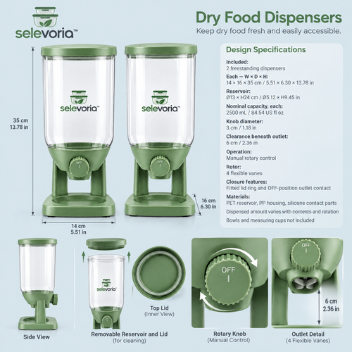 selevoria™ Airtight Dry Food Dispenser Set — view 2