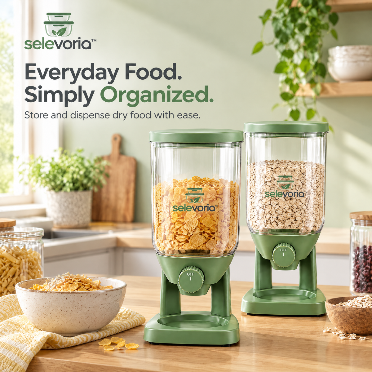 selevoria™ Airtight Dry Food Dispenser Set — view 3